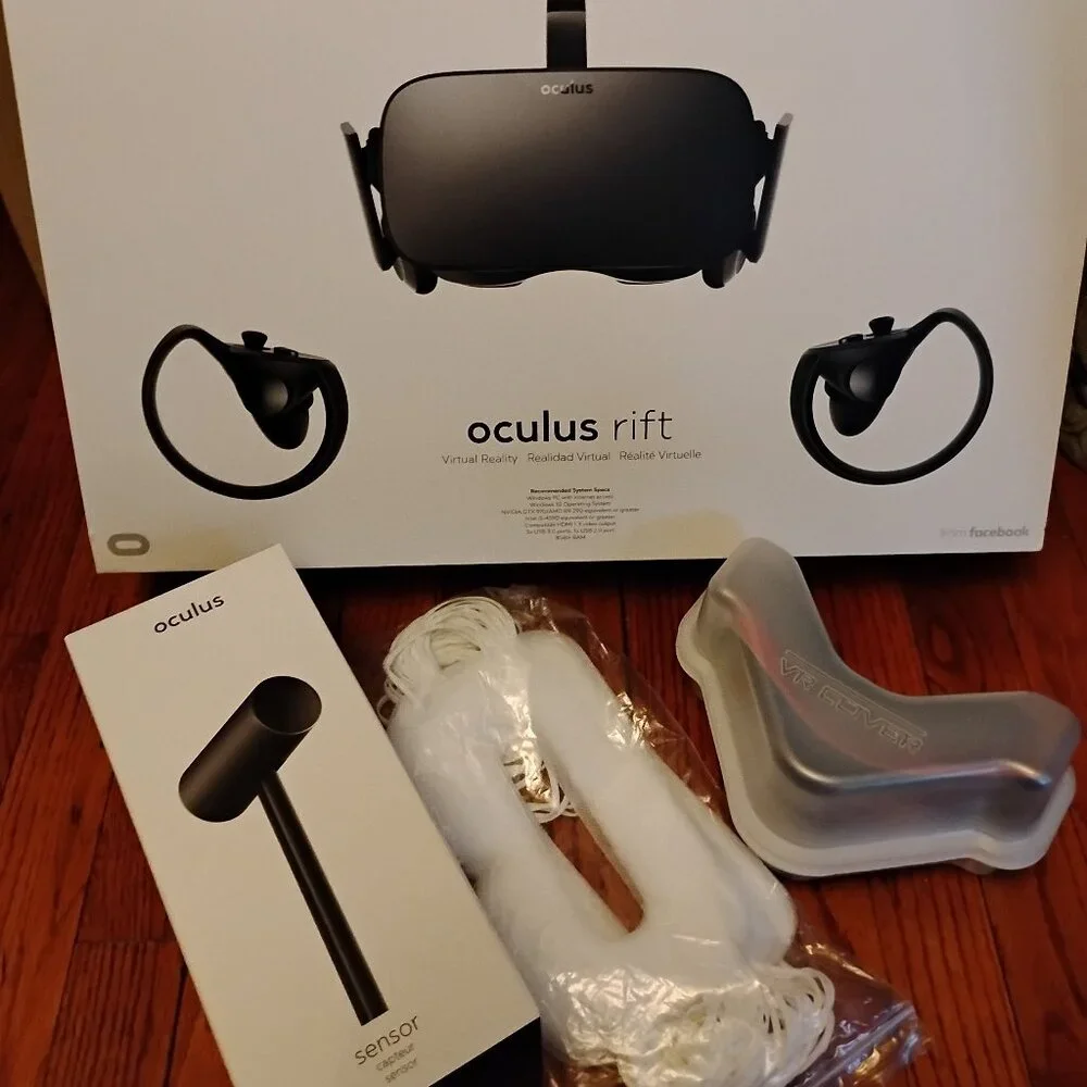 Oculus Rift CV1 PC VR Gaming Headset with 3rd Sensor and Accessories